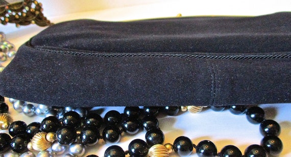 Coblentz Original Black Suede Evening Clutch Bag … - image 6