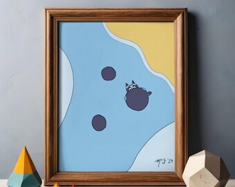 Straight to the Fridge – Playful Bluey Fan Art Print