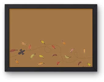Leaves on the Wind – Minimalist Firefly Fan Art Print