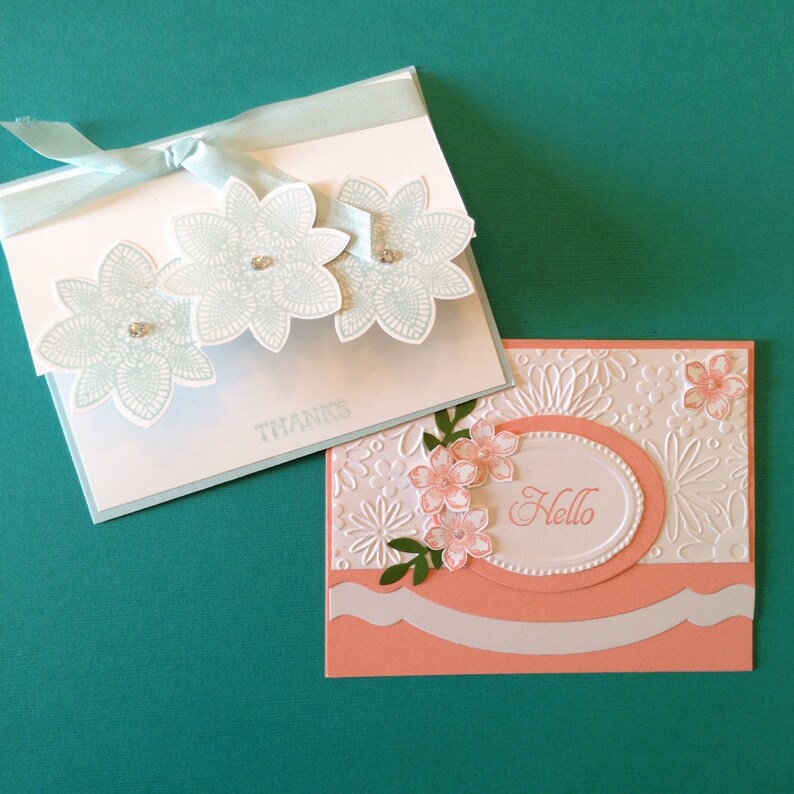 Set of 8 Custom Greeting Cards Free Shipping Etsy