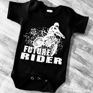 Future  Motocross, Dirt Bike Rider! Baby Onepiece Bodysuit .