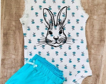 Easter Bunny Outfit for baby Girl.