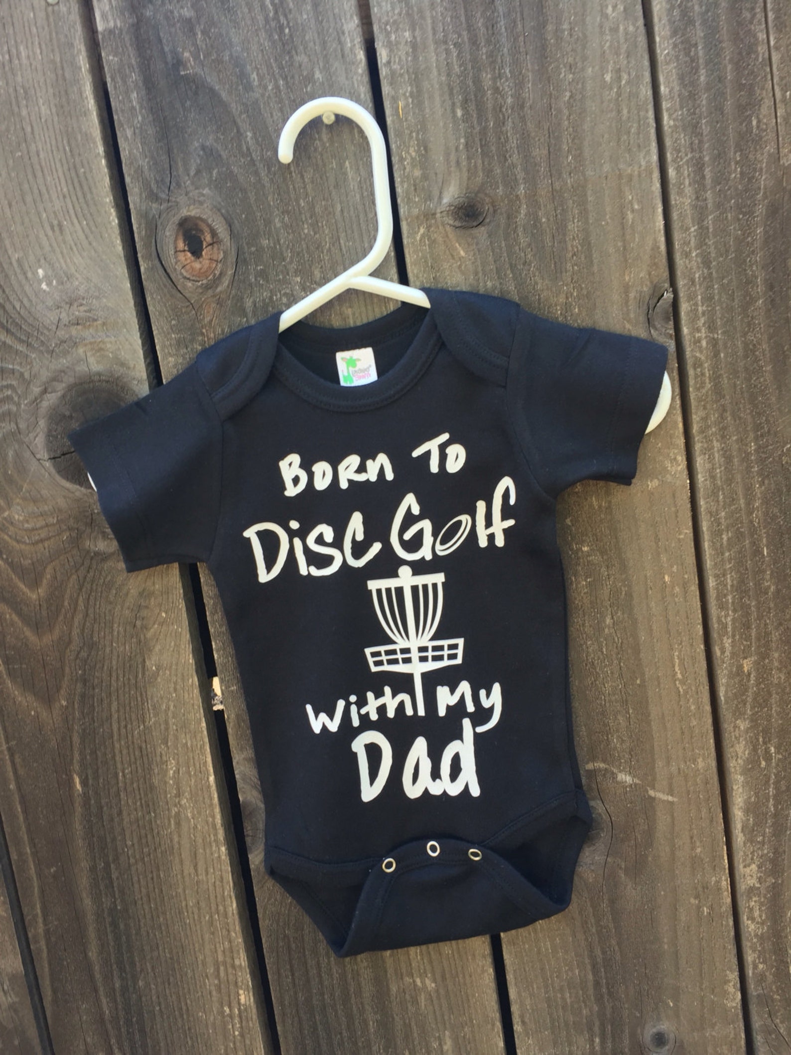 Disc Golf Baby Bodysuit born to Disc Golf With My Etsy