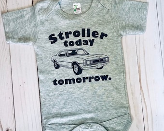 Stroller today Camero tomorrow ! Camero enthusiasts baby one piece !