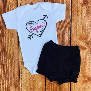 Baby Announcment Glitter  Baby Bodysuit