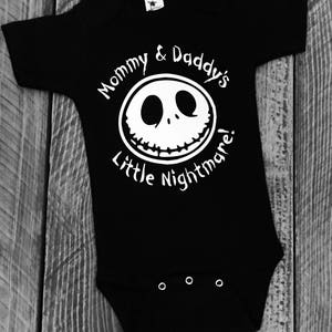 Mommy & Daddys Little Nightmare The Nightmare Before Christmas Jack Skellington inspired onepiece bodysuit image 4