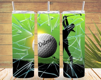 Womens Golf Personalized 20oz straight tumbler