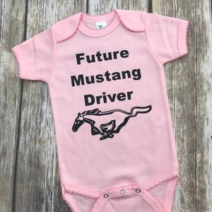 Future Mustang Driver Baby Bodysuit ! For the newest mustang enthusiasts!