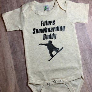 Future Snowboarding Buddy baby bodysuit.