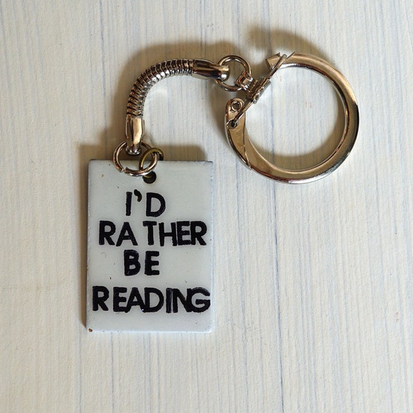 Ich würde eher Buch Emaille-Look Beschichtung Metall Zitat Tag Liebe Fandoms gelesen werden