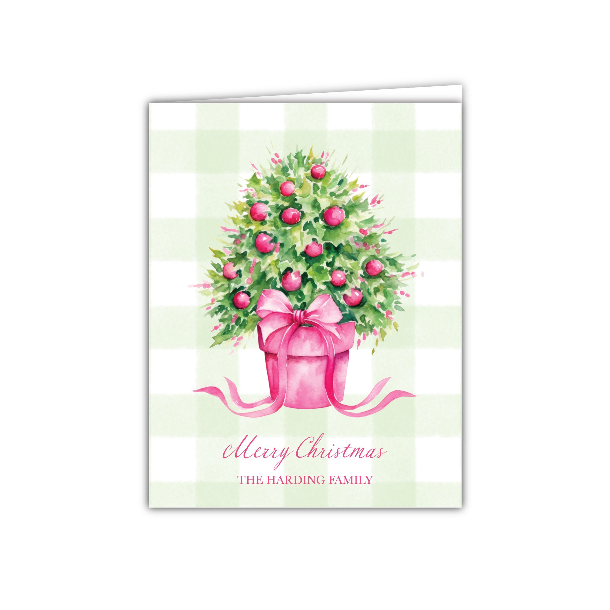 Personalized Folded Christmas Cards Custom Holiday Cards Personalized