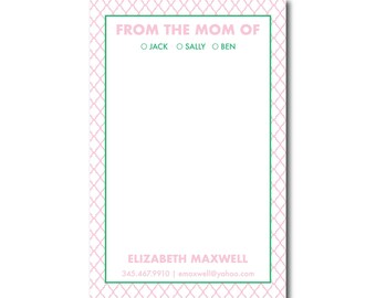 From The Mom Of Trellis Notepad | Personalized Notepad | Mom notepad | Mom note | Custom Notepad | School Notepad