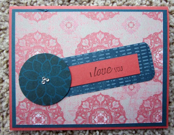 Handmade Valentine / Handmade Love Card / I Love You Card / Stampin' Up! Card / Valentine's Day Card