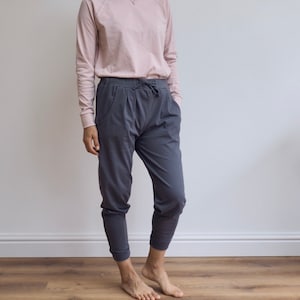 Aku Harems/ Thunder Grey 100% organic cotton noctu