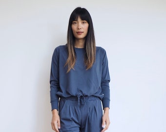 Luna Top / Midnight Blue ~ Bio Baumwolle