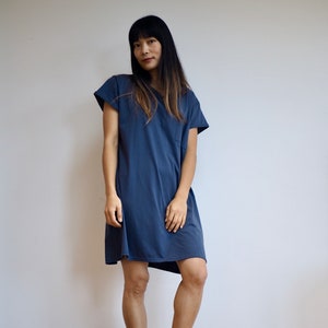 Aysu nightie/ Midnight Blue 100% organic cotton noctu