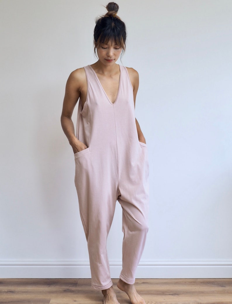 M\u00e5nen Jumpsuit Stony Rose 100/% organic cotton noctu