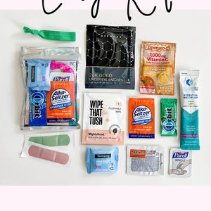 Hangover Kits, Bachelorette Party & Favors, Bachelorette Hangover Kits, Survival Kits, Custom Stickers, Girls Trip, Recovery Kits, Hen Party