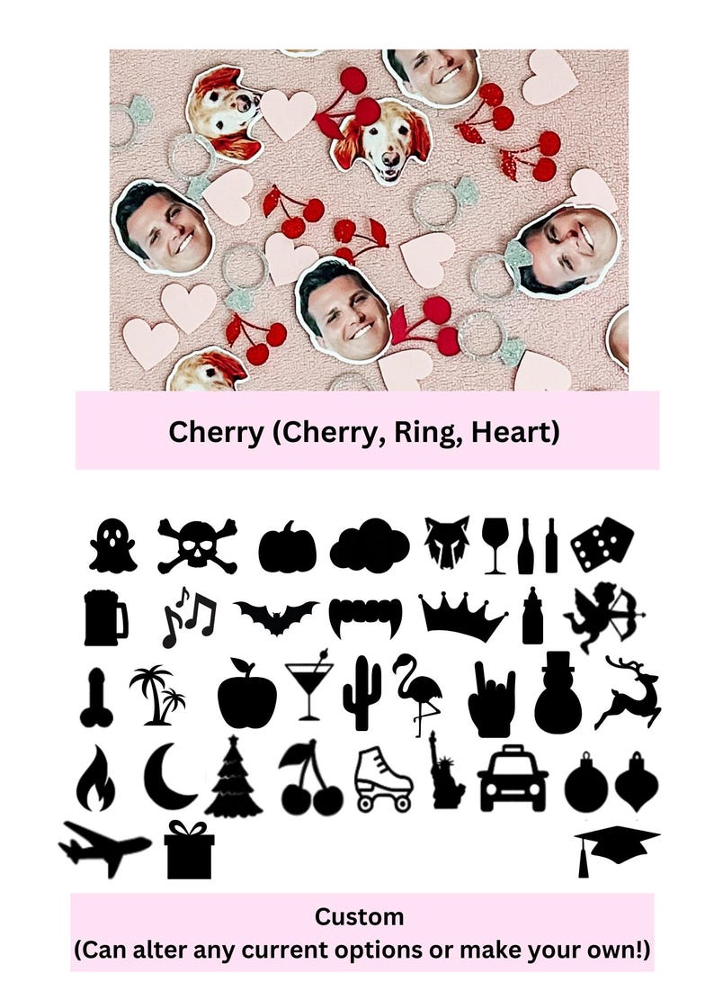 Groom Face Confetti: Disco Bachelorette Party Decor, Mamma Mia, Disco Cowgirl image 9