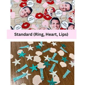 Bachelorette Confetti, Groom Stickers, Bachelorette Party Favors, Bridal Decor, Face Stickers, Wedding Confetti, Bridal Shower Decor, Bride immagine 4