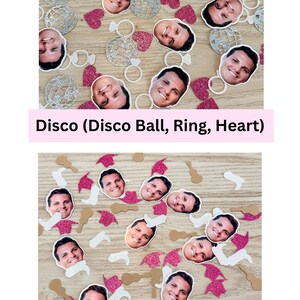 Bachelorette Confetti, Groom Stickers, Bachelorette Party Favors, Bridal Decor, Face Stickers, Wedding Confetti, Bridal Shower Decor, Bride immagine 5
