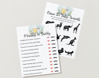 Baby is Brewing Shower Games: Minimalist Party Games (Digital Download)