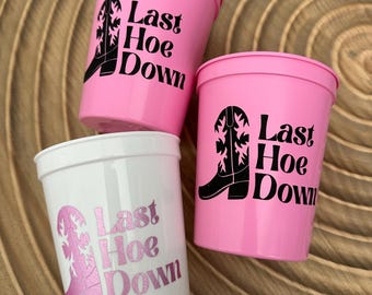 Country Cowgirl Bachelorette Party Cups: Nashville Last Rodeo Favors