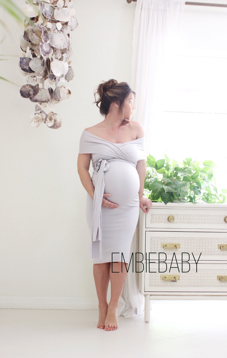 Maternity Gown Fitted Short Maternity Dress Baby Shower Dress Etsy