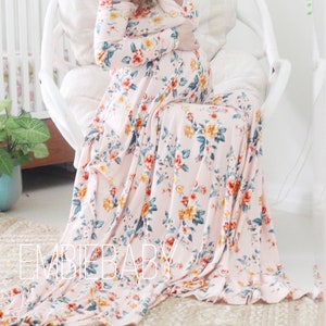 Maternity dress for photo shoot long sleeve bohemian sweetheart image 5