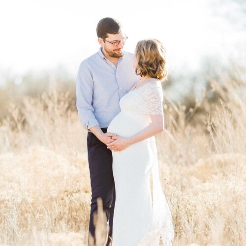 Maternity Dresswedding Dress the Wrap With Lace Etsy