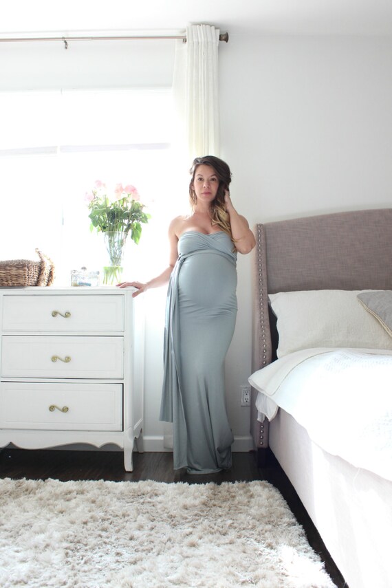 Items similar to Maternity gown long maternity dress baby shower The
