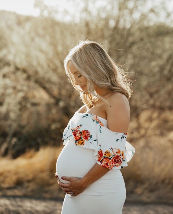 Maternity Dress Maternity Gown Baby Shower Dress Long Maxi - Etsy