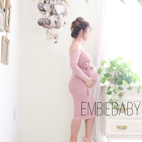 Maternity Dress Fitted Short Baby Shower Photography Maternity Etsy