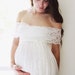 Maternity dress for baby shower maternity gown photo shoot lace dress- the lace wrap babydoll