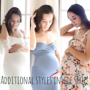Maternity dress for photo shoot baby shower maternity gown the lace wrap babydoll image 10