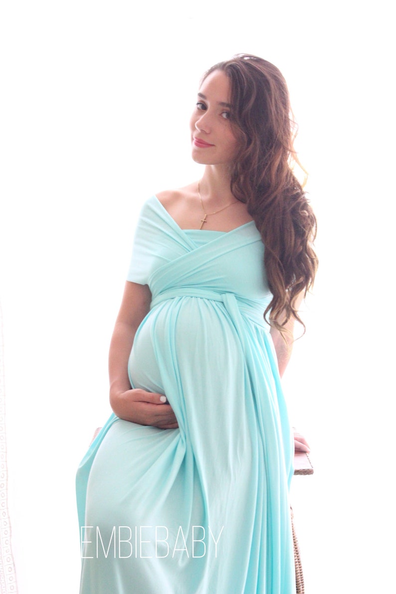 Maternity dress for photo shoot baby shower maternity gown the wrap babydoll image 7