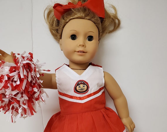 American Girl Doll Ohio State Cheer Leading Outfit