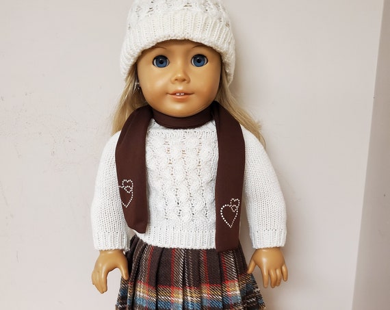 5 Piece winter Fall doll outfit. fits any 18-inch doll.