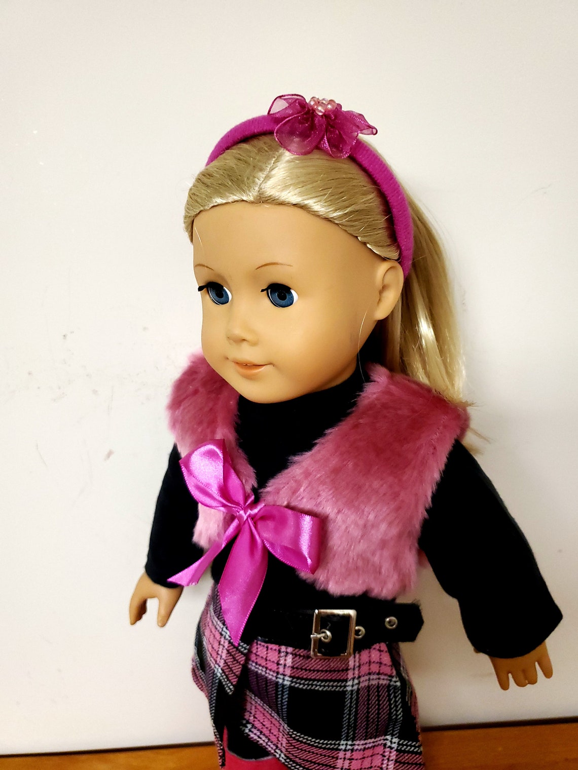 American Girl pink and Black winter 6 piece Outfit Etsy