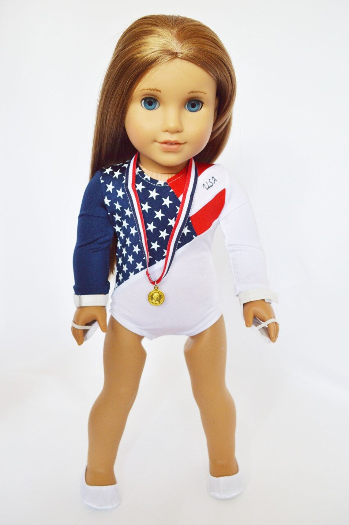 Olympic Gymnastic Outfit Team USA for the American Girl Doll Etsy