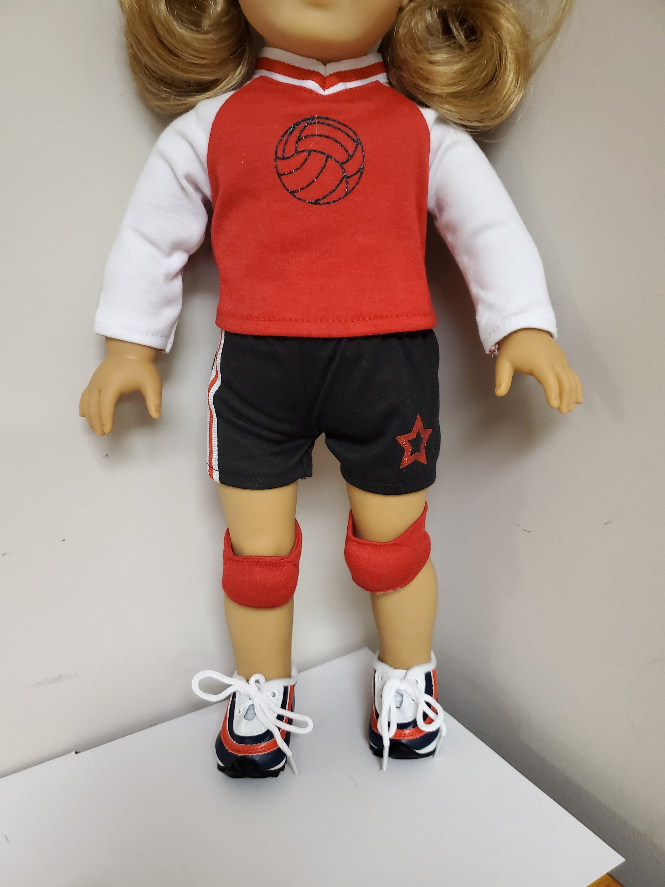 American Made Volleyball Outfit for Any 18 Inch Doll Etsy