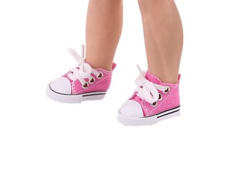 18" Doll Tennis Shoes Diva Girl Hi-Top 18" Doll Sneakers Tennis Shoes 