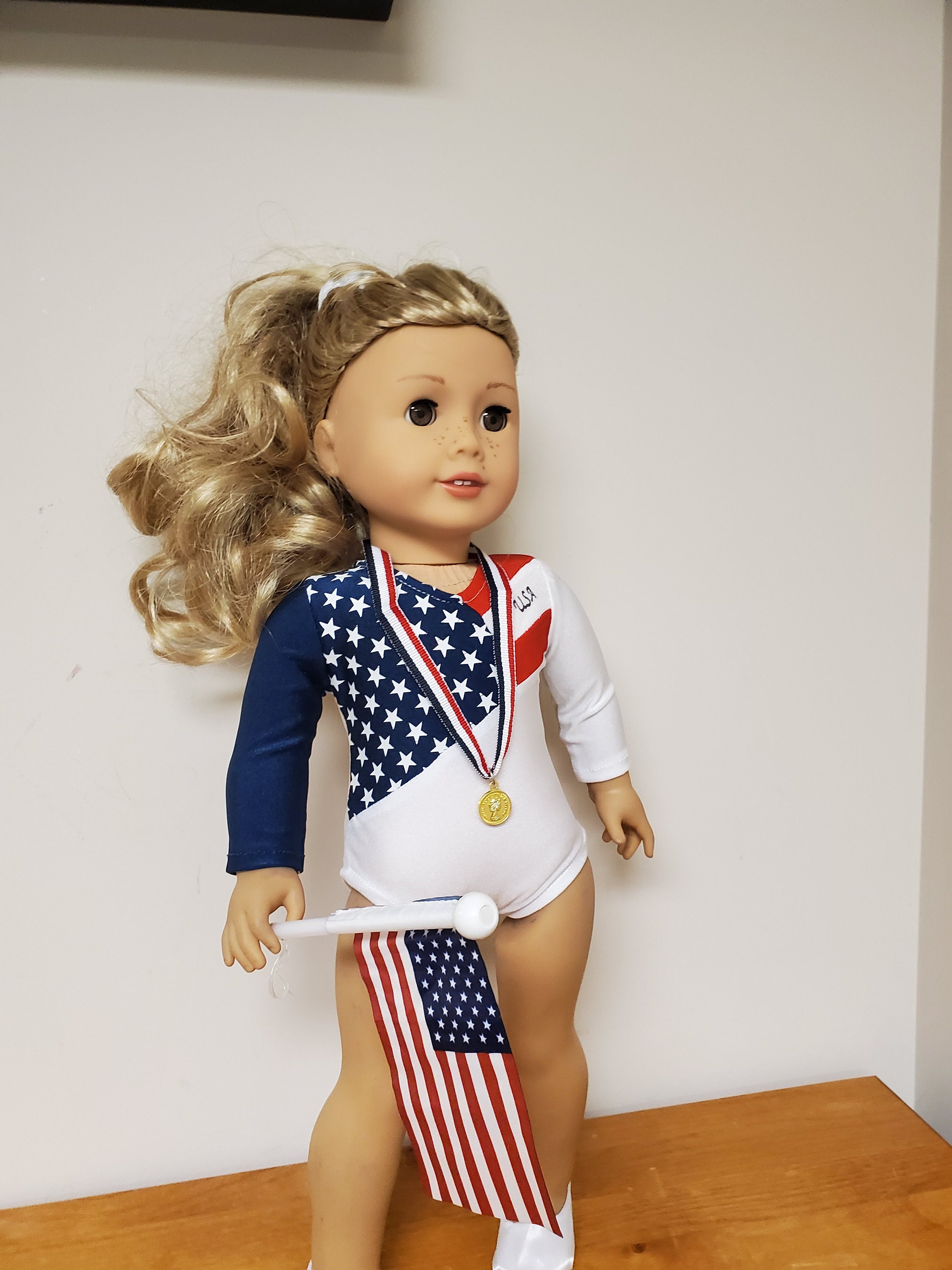 Olympic Gymnastic Outfit Team USA for the American Girl Doll