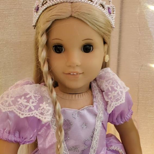 American Made Purple ball gown for any 18-inch doll.