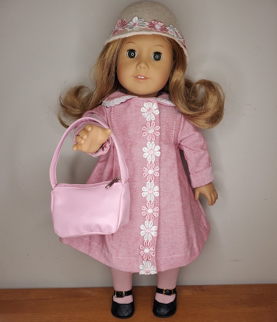 American made Spring Pink Coat Set for any 18-inch Doll