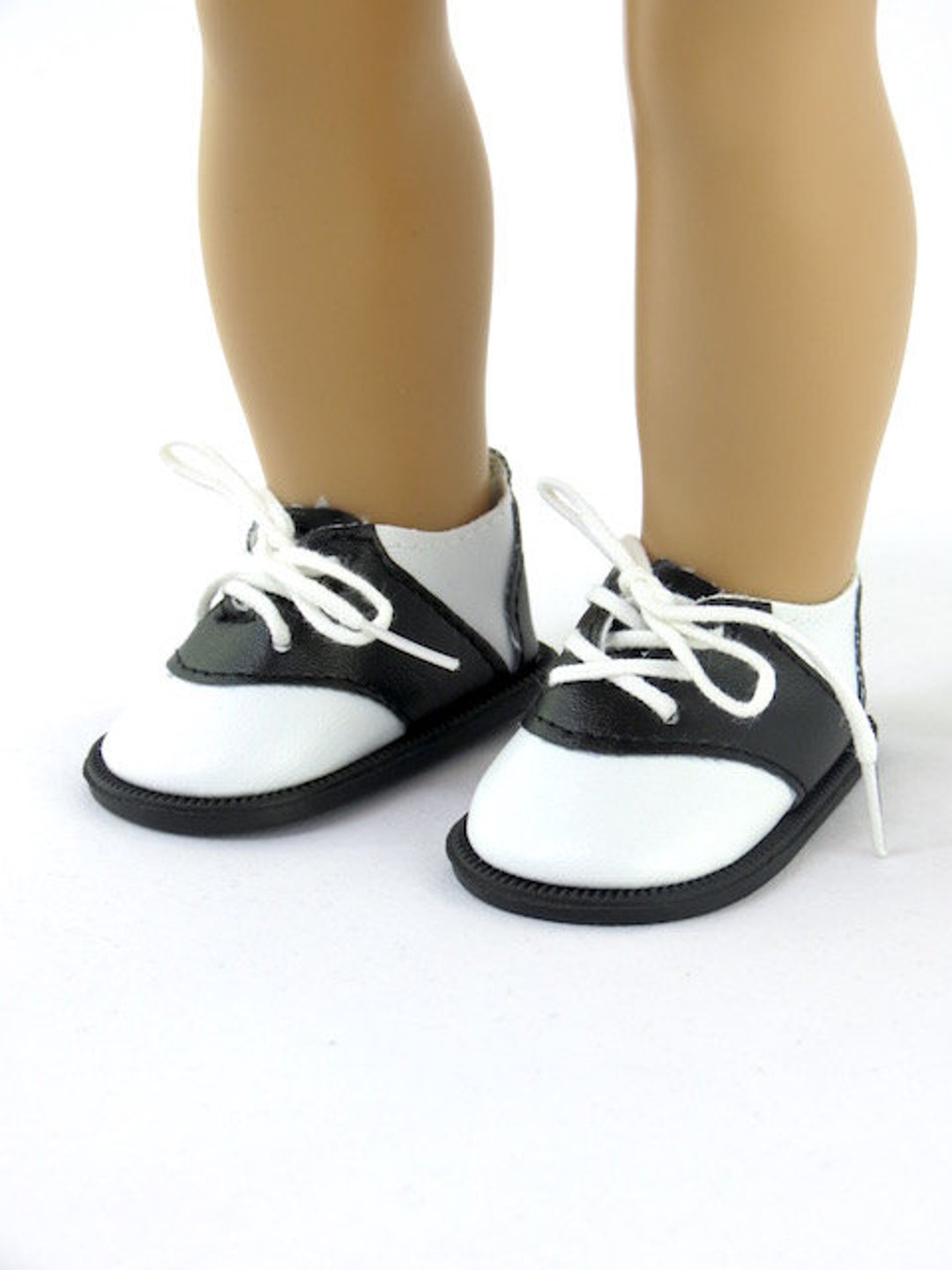 Doll Shoes. Black and White Saddle Oxford Shoes 50s Style Etsy