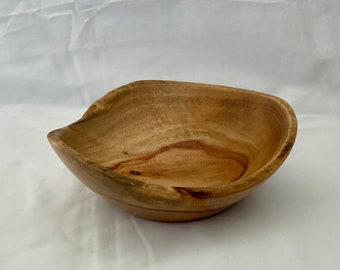 Wooden natural edge rustic wood bowl unique wooden accent bowl Australian made handmade hand turned wooden serving bowl