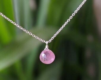 Pink Umba Sapphire Necklace