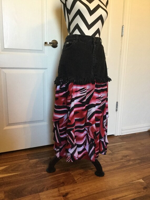 pink and black tiger print dress