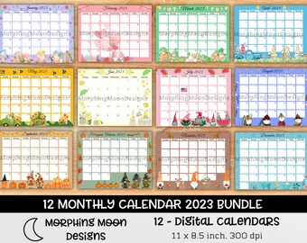 Printable Summer Calendar Etsy
